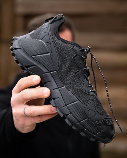 Зимові чоловічі термо кросівки RB Vibran black KB-053 фото
